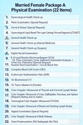 Married Female Package A Physical Examination （22 Items）